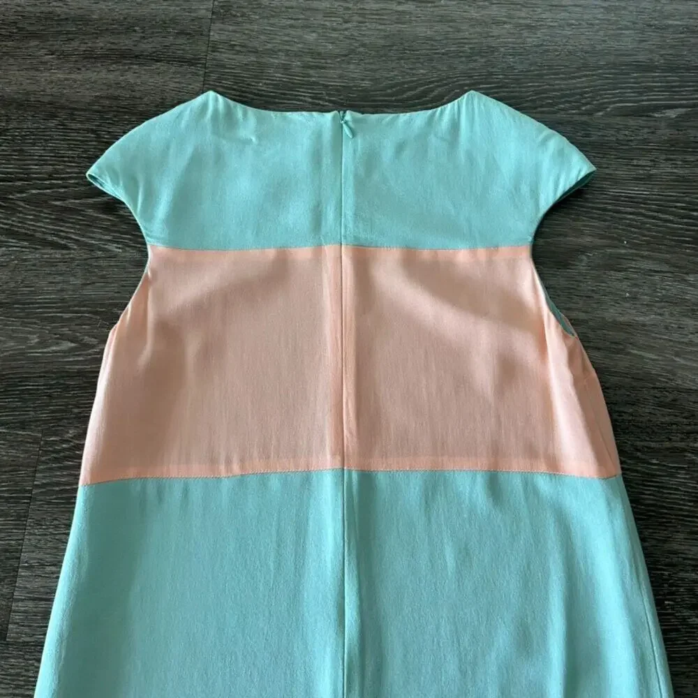EUC Camilla and Marc Colorblock Shift Mini‎ Dress Pastel Sleeveless Size 4 AU 8
